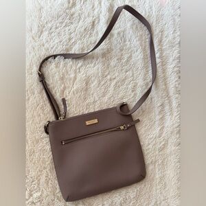 Kate Spade Elegant Taupe Crossbody Bag